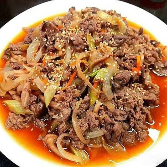 1.2lb bulgogi (韩式炒牛肉）
